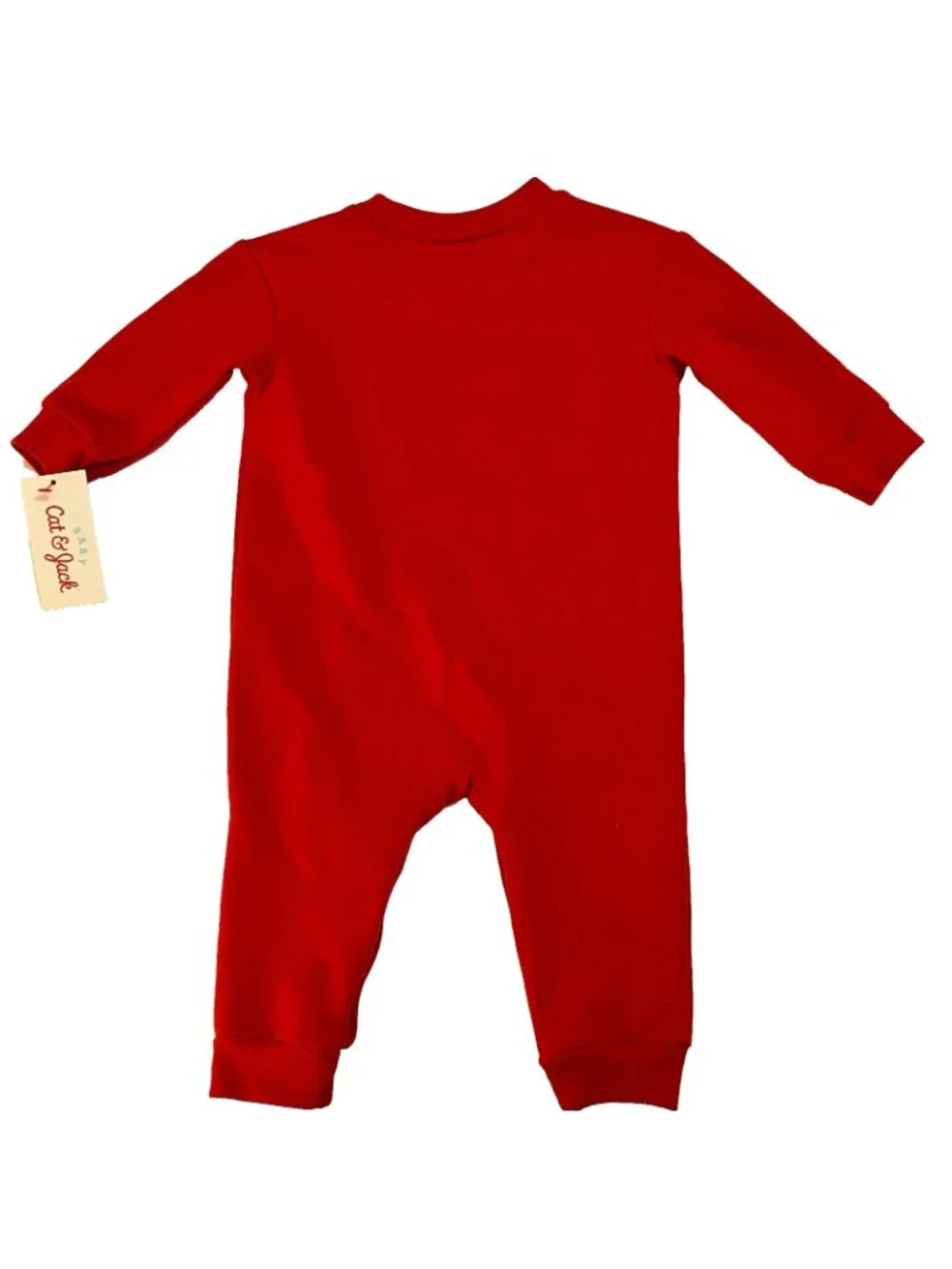 Baby Cat & Jack One Piece Outfit Red Unisex Very Merry Sz 3-6M NWT